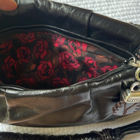 Brighton leather - hand braided purse - beautiful bag! - Picture 6 of 10